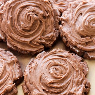 Frosted Chocolate Sugar Cookies
