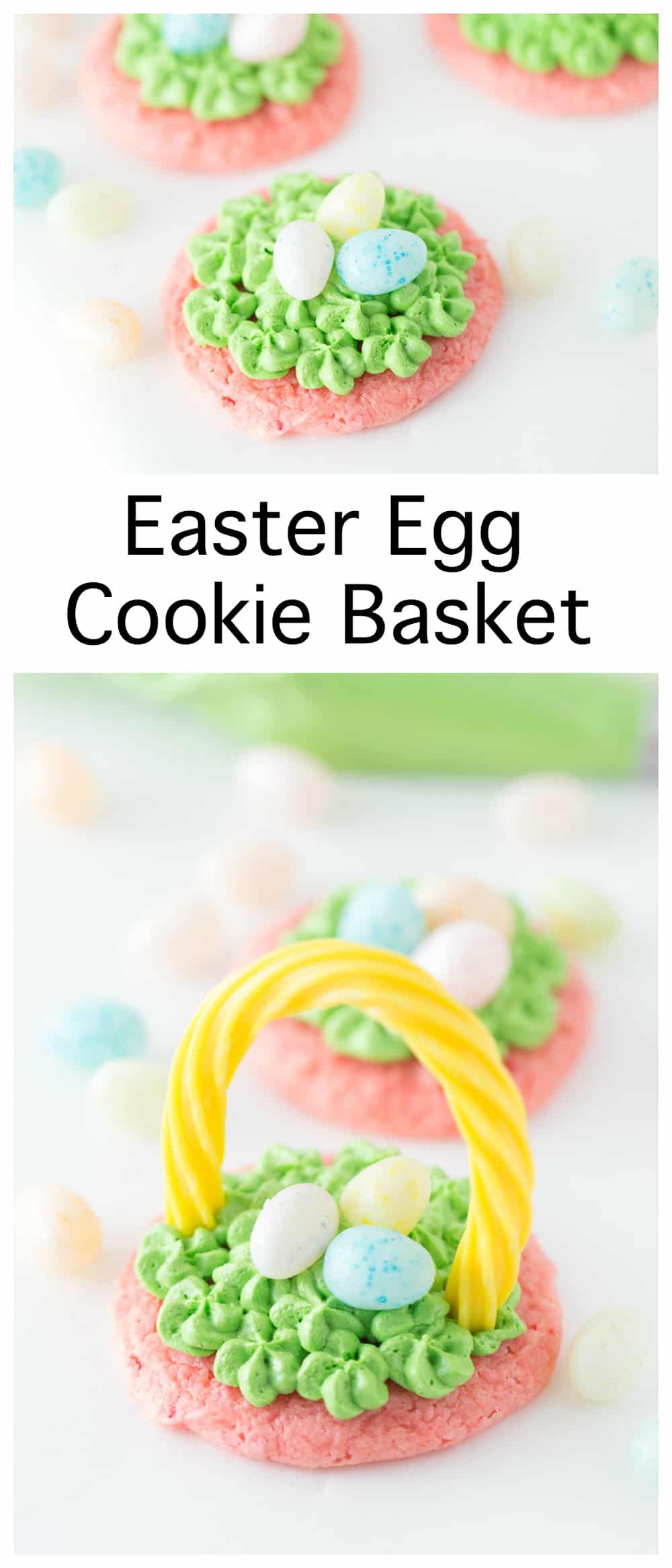 Easter Egg Cookie Baskets are a great Easter treat for the kids!