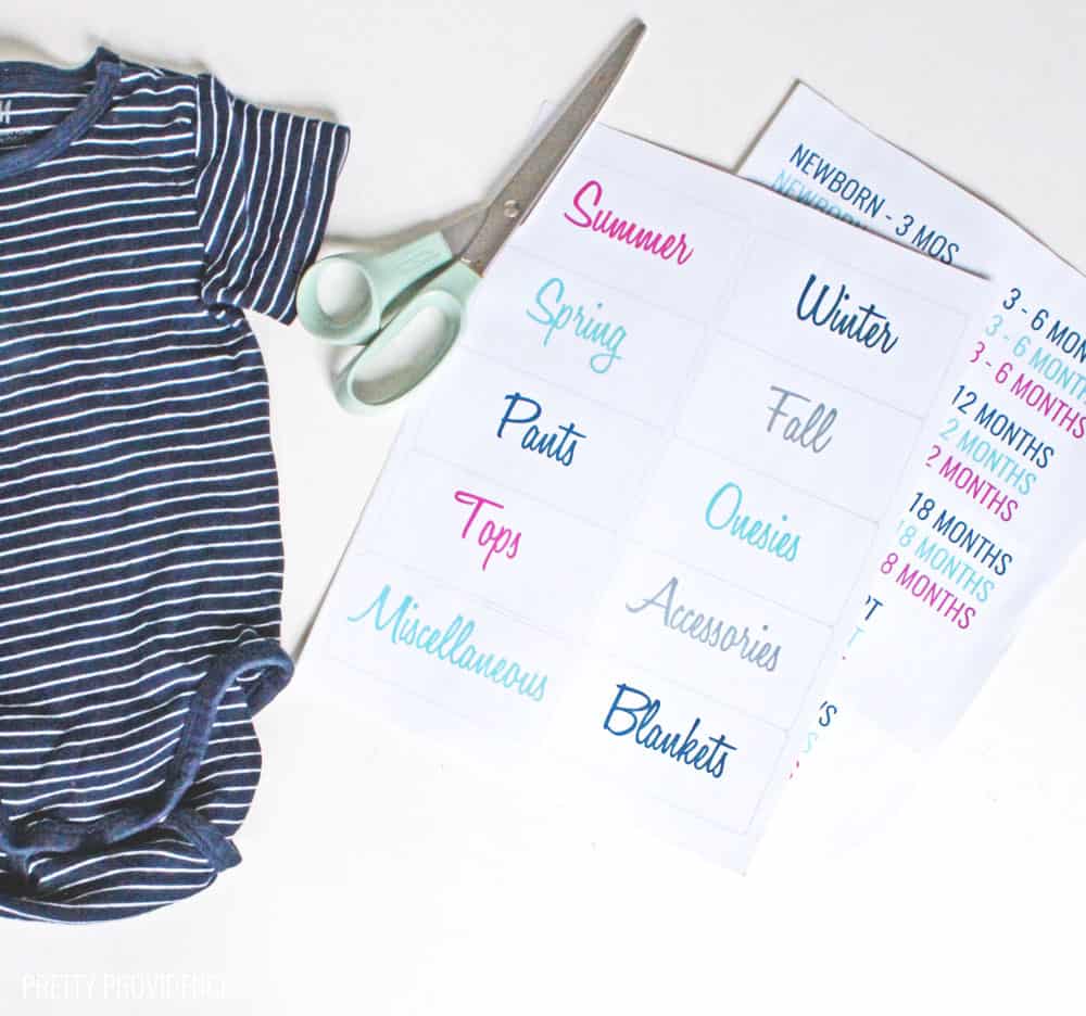 How to organize baby clothes for your next baby! 