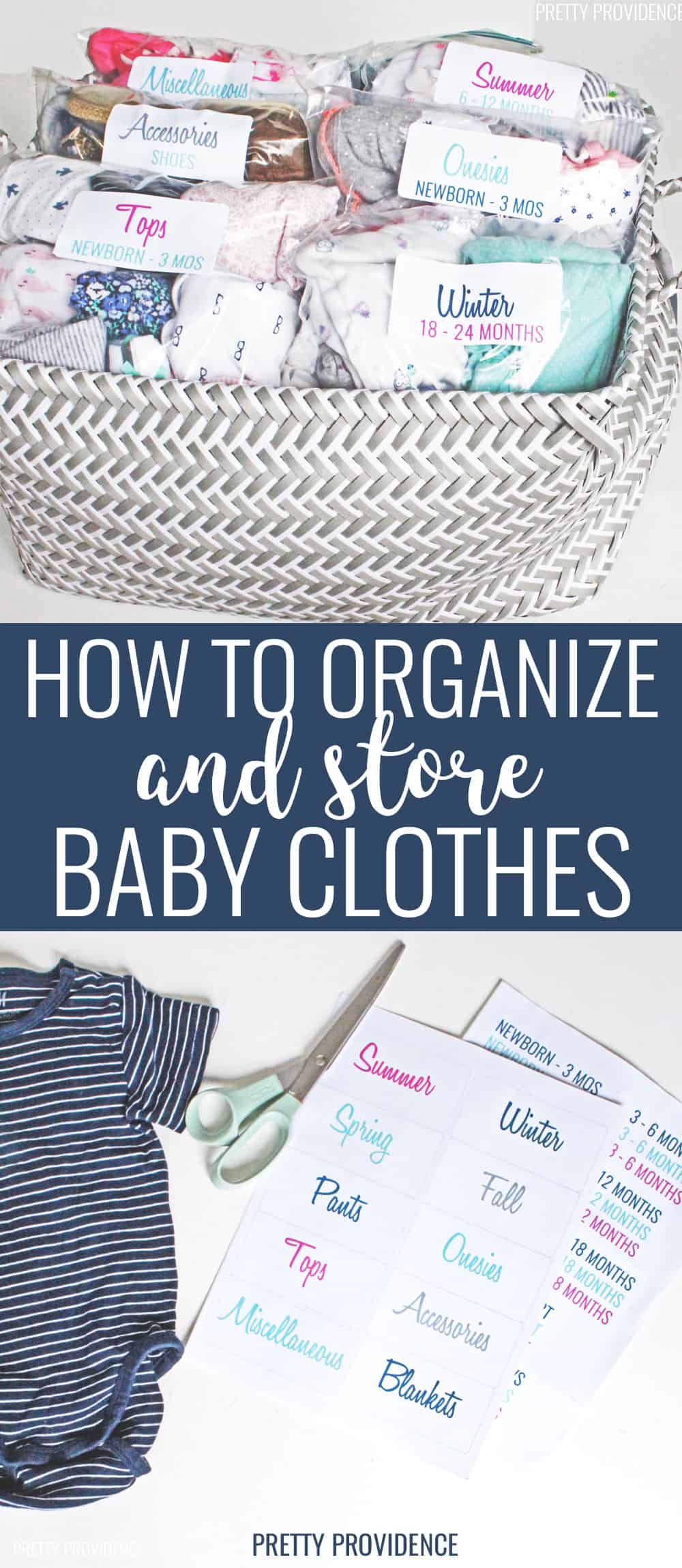 How to Organize Baby Clothes - A Blossoming Life