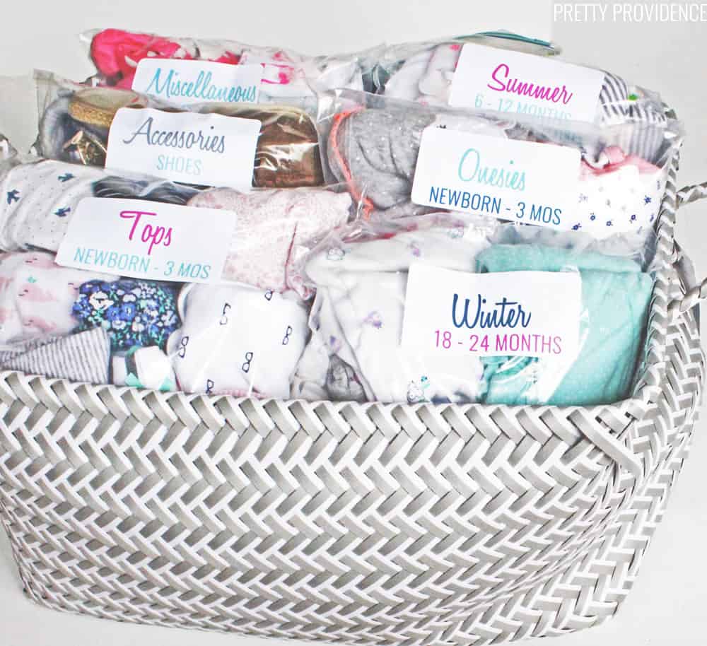 How to organize baby clothes!
