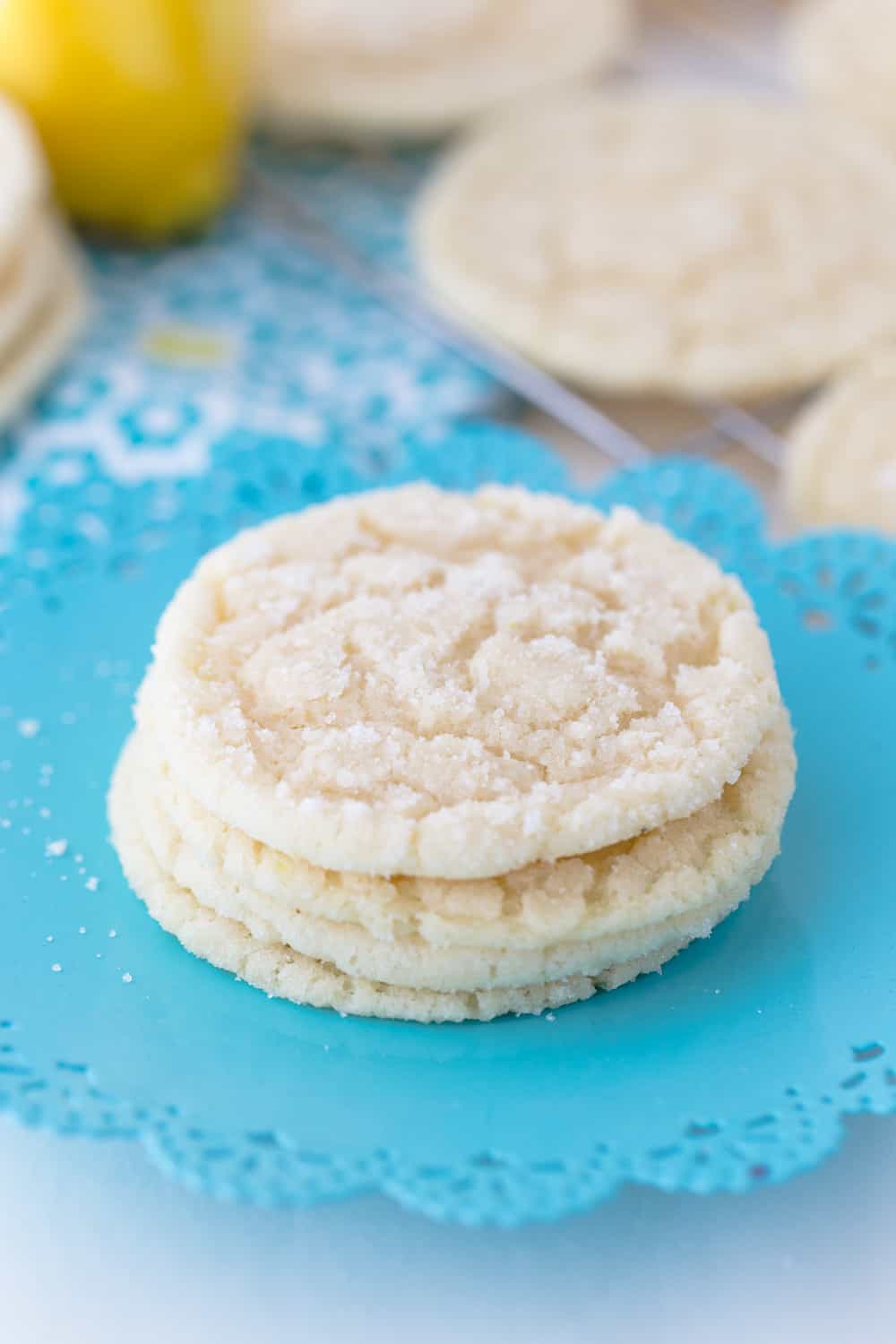 These lemon cookies are delicious and perfect when you want something lemony and sweet! 