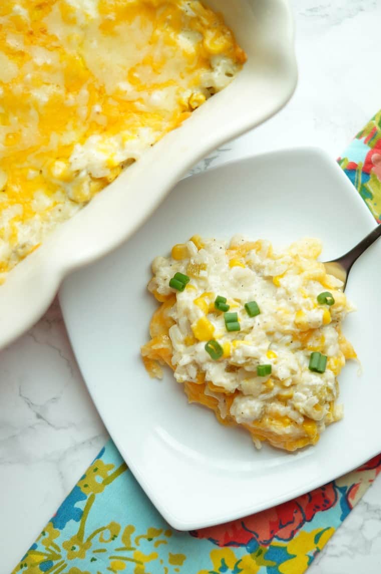 Cheesy Green Chile Rice