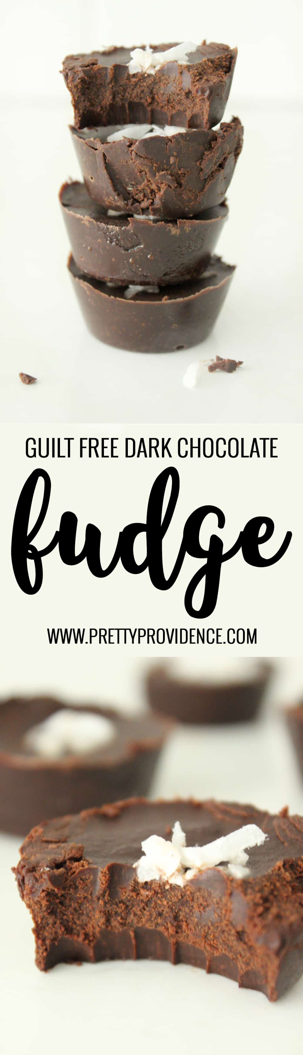 Absolutely amazing guilt free dark chocolate fudge! Can be made vegan, paleo or sugar free! Tastes just like a dark chocolate truffle- perfect melt in your mouth texture! You won't regret trying out this one! 