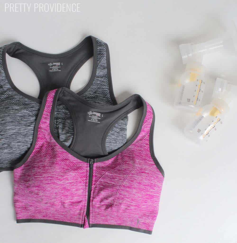 Okay where was this when I had my last baby!? With this easy DIY pumping bra tutorial you can make a few for the same price as buying ONE! 