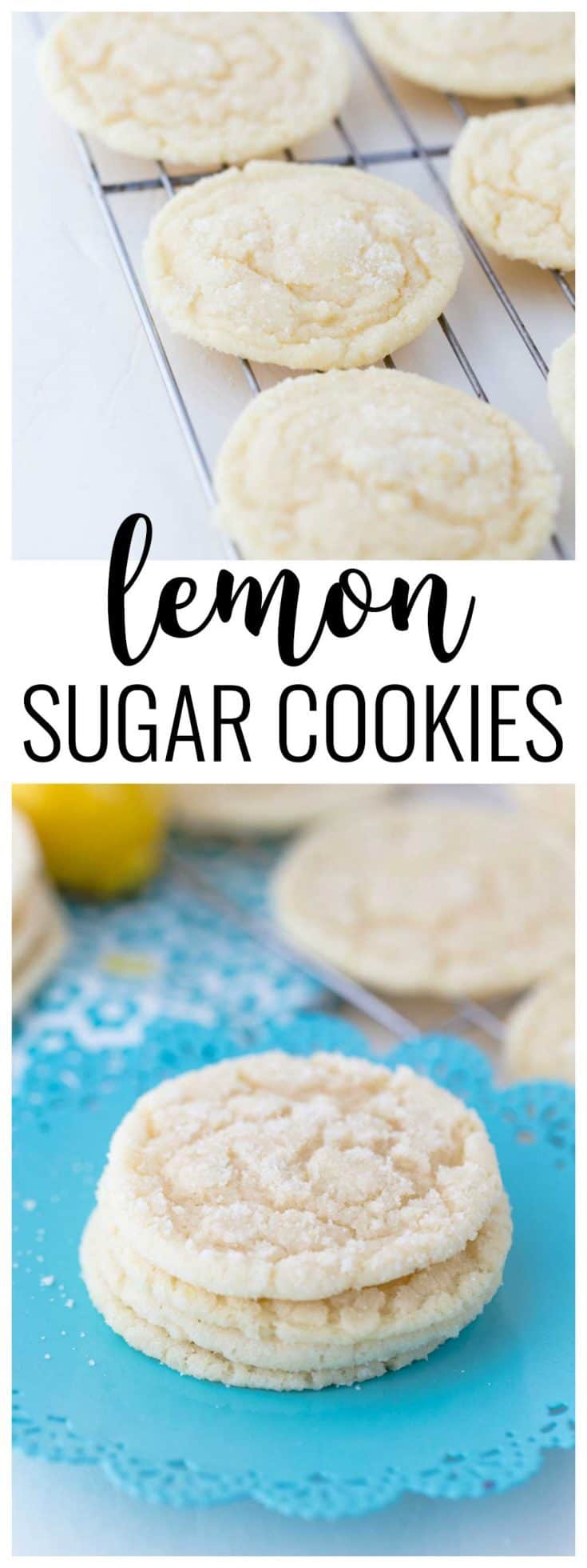 Lemon Sugar Cookies - Pretty Providence