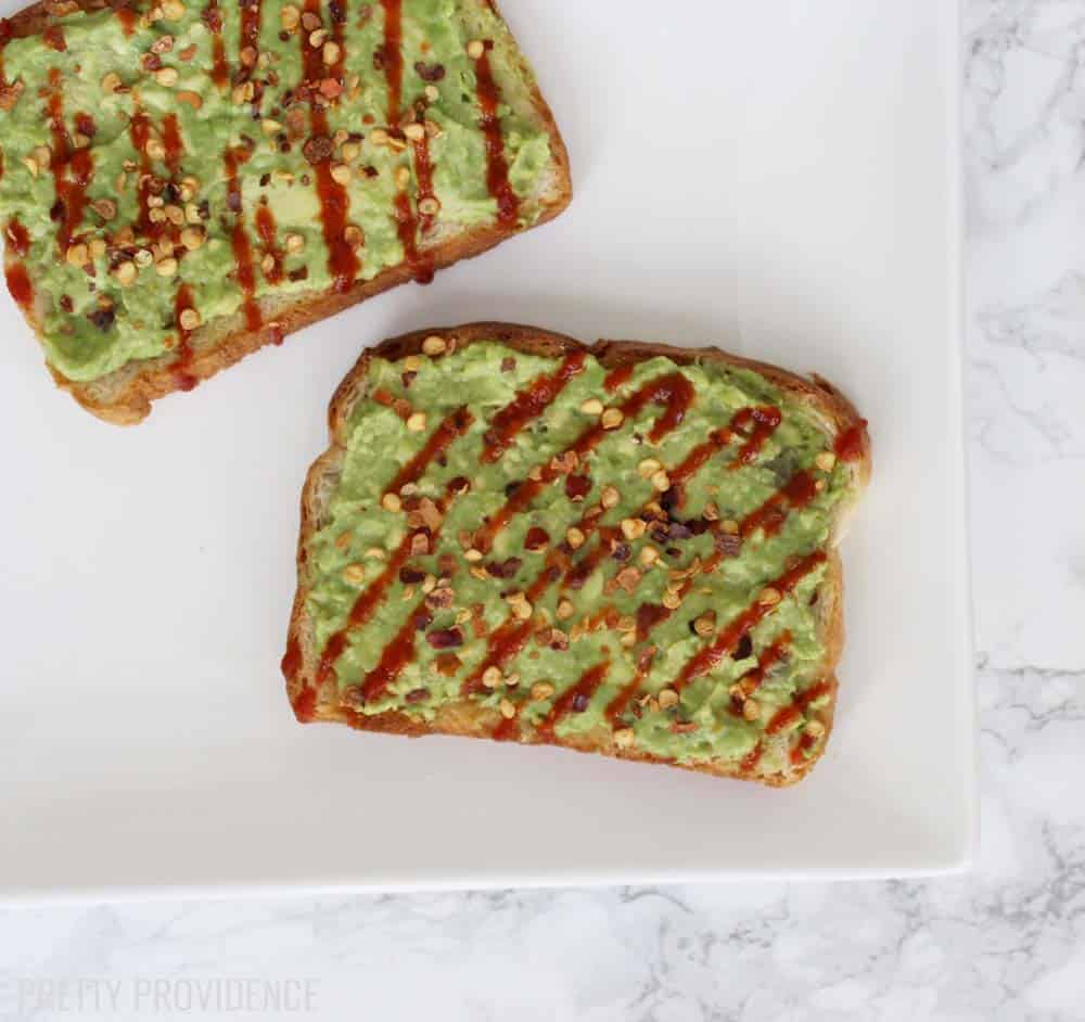 This avocado toast takes 5 minutes to make and is SO good! Easy, delicious and healthy breakfast or snack!! 