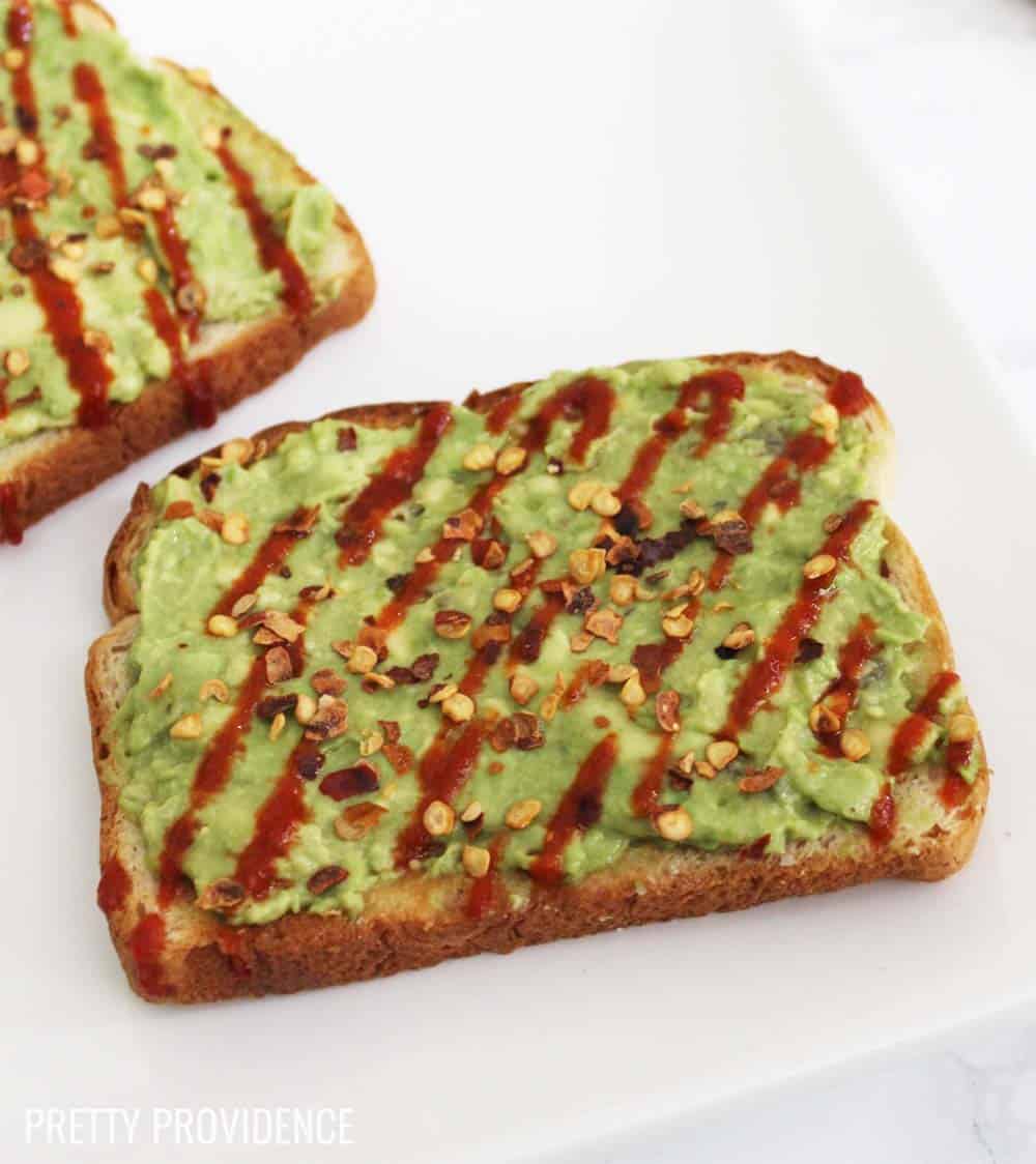 This avocado toast takes 5 minutes to make and is SO good! Easy, delicious and healthy breakfast or snack!! 