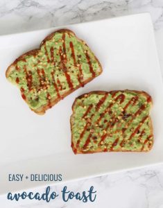 This avocado toast takes 5 minutes to make and is SO good! Easy, delicious and healthy breakfast or snack!!