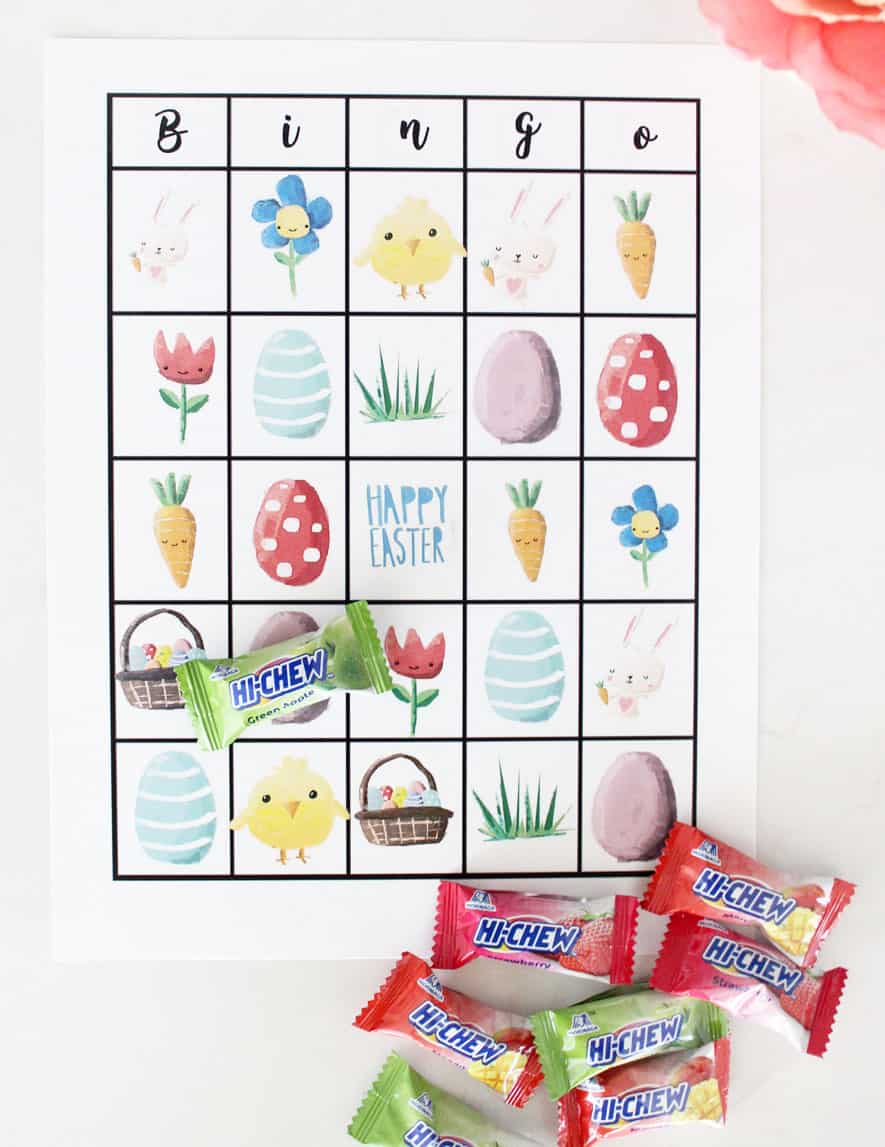 Free printable easter bingo game cards