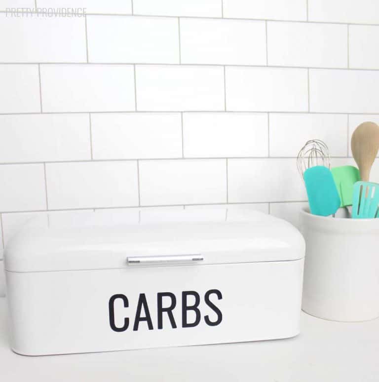 DIY Bread Box Label Easy Cricut Project for Beginners