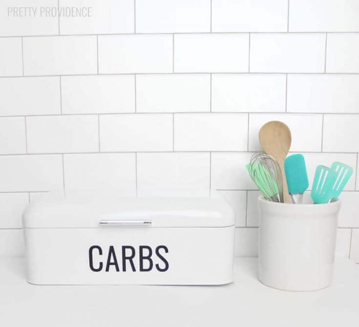 DIY Bread Box Label Easy Cricut Project for Beginners