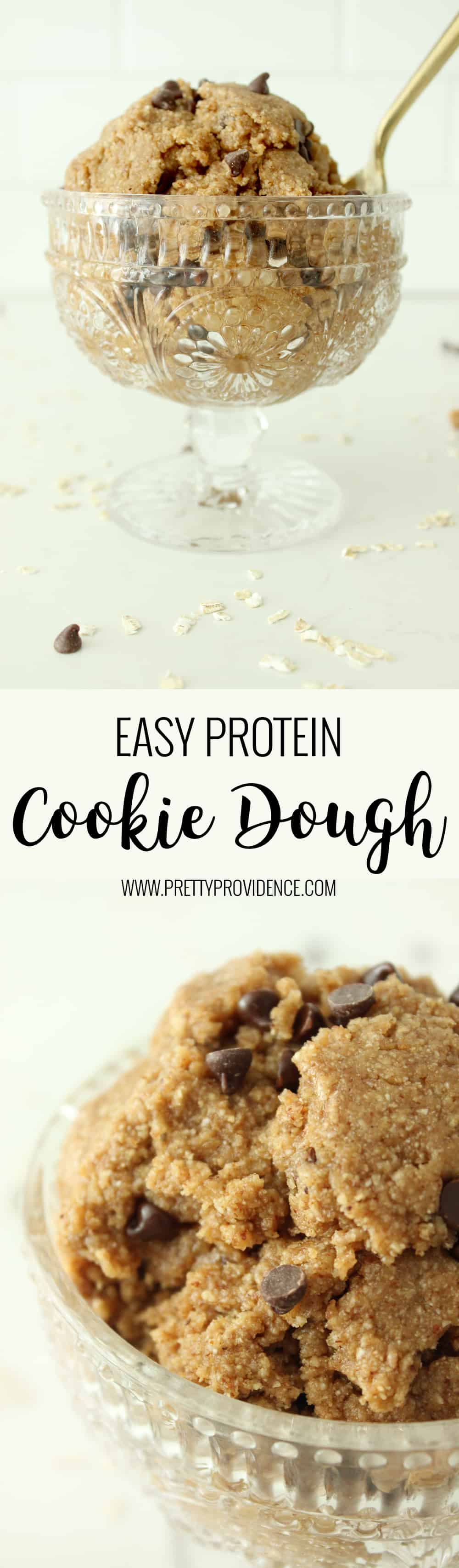 If you need a healthy treat fix this easy protein cookie dough is amazing.. and totally guilt free! 