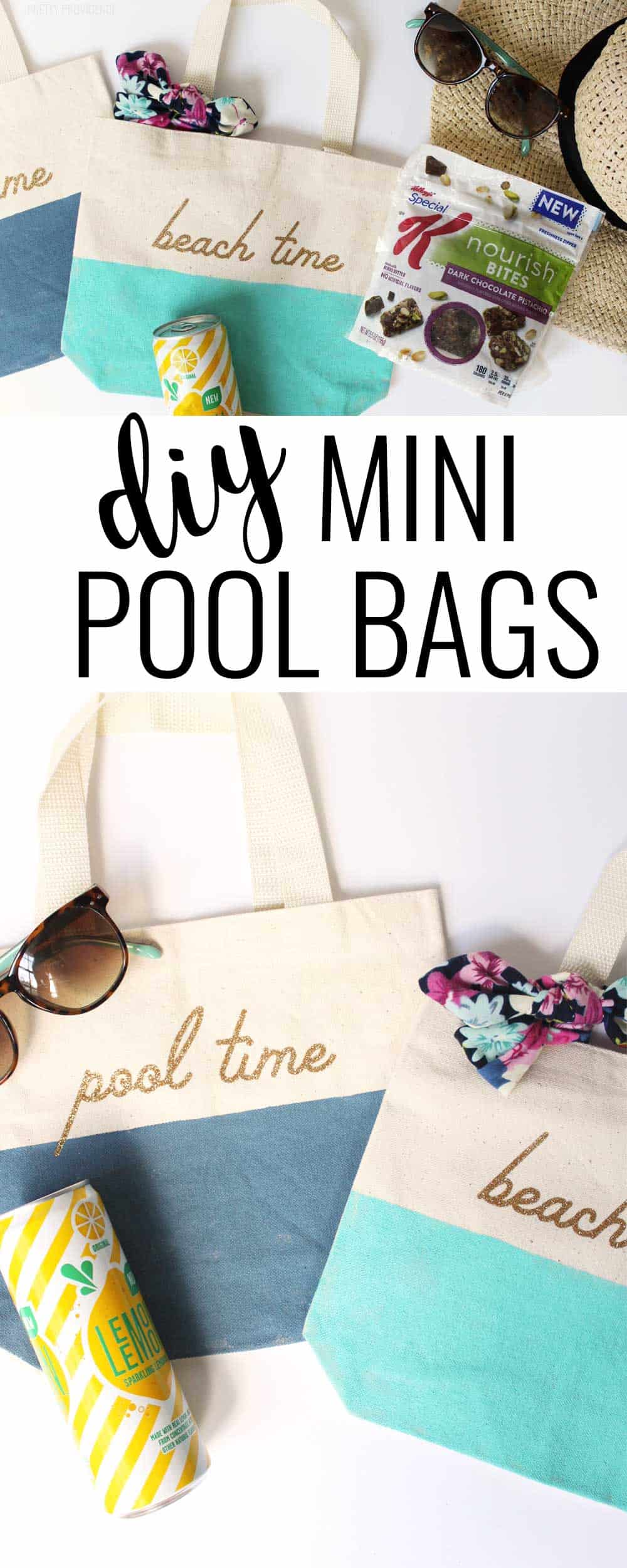 Mini pool bags and what to pack in them to make life easier and cuter this summer! 