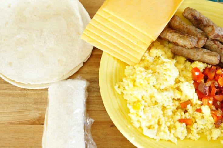 Make Ahead Breakfast Wraps You Can Freeze - Pretty Providence