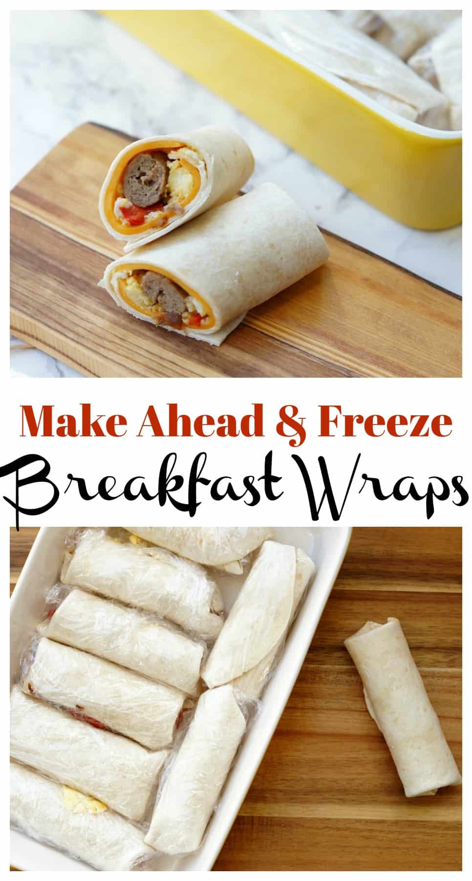 Make Ahead Breakfast Wraps You Can Freeze - Pretty Providence