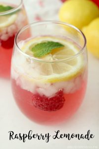 I love this raspberry lemonade! So easy and so good! Perfect party drink, or to cool down on a hot day!