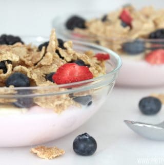 I'm obsessed with these Special K breakfast bowls!! They are easy, delicious, and healthy! It's so good as a side to lunch or dinner too, or even for healthy dessert!