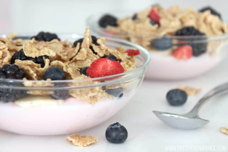 I'm obsessed with these Special K breakfast bowls!! They are easy, delicious, and healthy! It's so good as a side to lunch or dinner too, or even for healthy dessert!