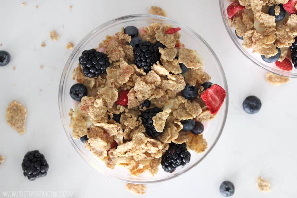 I'm obsessed with these Special K breakfast bowls!! They are easy, delicious, and healthy! It's so good as a side to lunch or dinner too, or even for healthy dessert! 