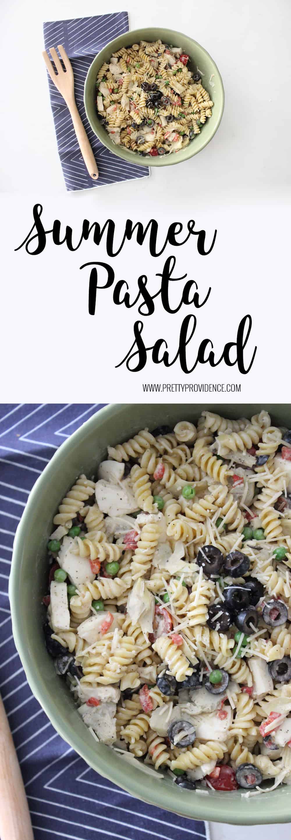 Delicious Summer pasta salad! If you are looking for a delicious, unique and flavorful pasta salad, look no further! Th perfect pasta salad for summer! 