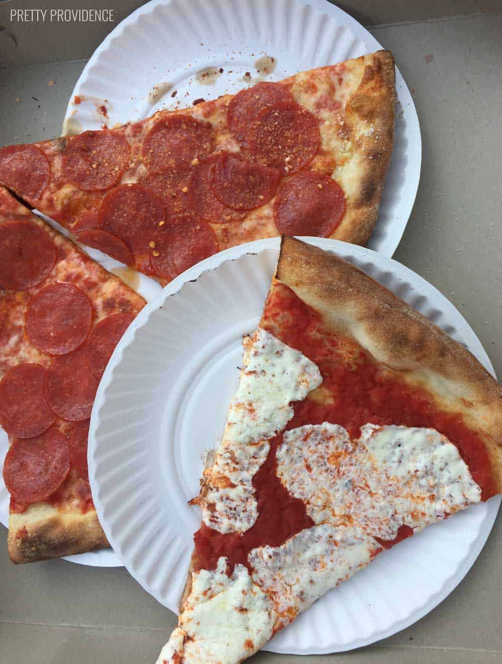 Cheap, AMAZING pizza is everywhere in NYC! 