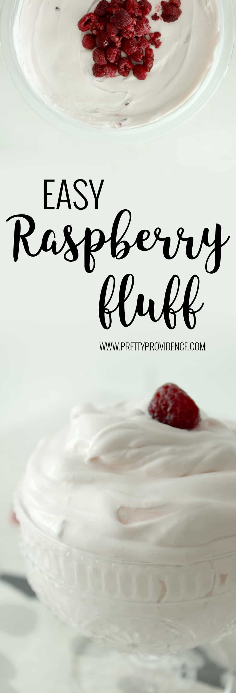 Delicious raspberry fluff! Perfect side for brunch or any BBQ! Everyone always raves about it and it is SO easy to whip up! 