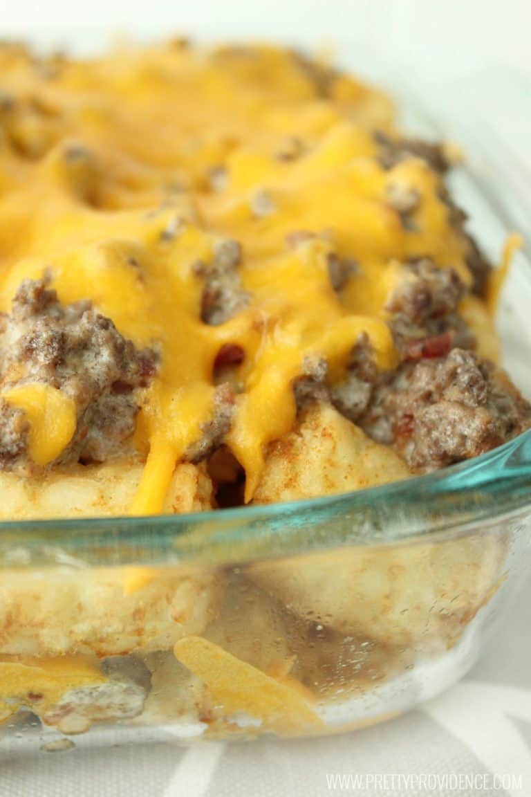 BEST tater tot casserole EVER! We love this recipe at our house! Adults and kids alike will scarf this one and ask for seconds!