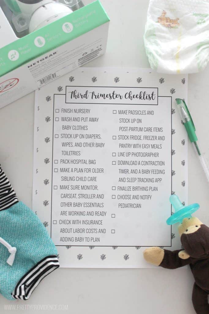 third trimester checklist