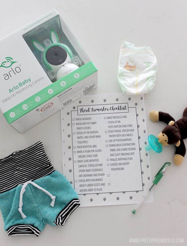 I am loving this third trimester checklist! Leaves off unnecessary items and strips things down to the most essential! A must use!