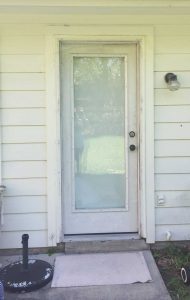 Black Patio Door Makeover - Pretty Providence