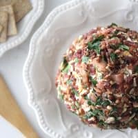 Not only is this cheese ball freaking delicious but it is also beautiful and easy to make! The perfect appetizer to bring to any get together!