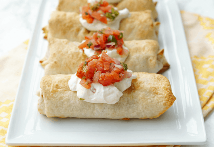 Baked Chicken Chimichangas - Simple Healthy Kitchen