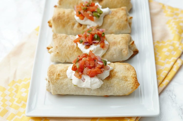 Baked Chimichangas - There's Always Pizza