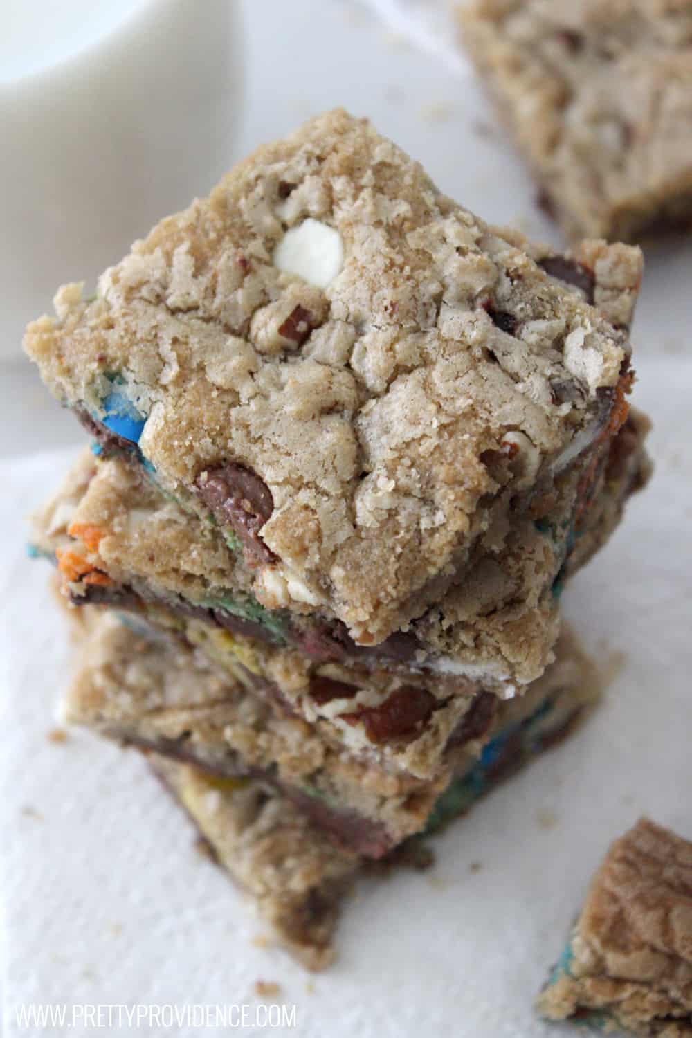 These loaded cookie bars are unbelievable amazing! Super easy to whip up and this recipe makes a ton! 