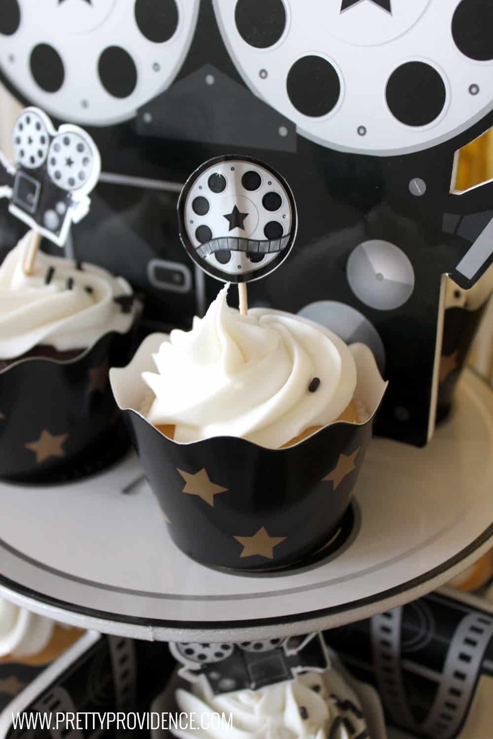 Movie Reel Cupcake Stand