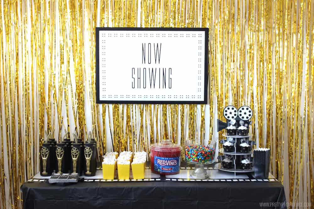 My son LOVED this fun and easy movie party we threw for his sixth birthday! Affordable, festive and all the kids loved it! 