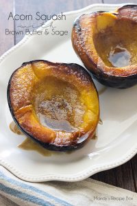 Acorn Squash with Brown Butter and Sage
