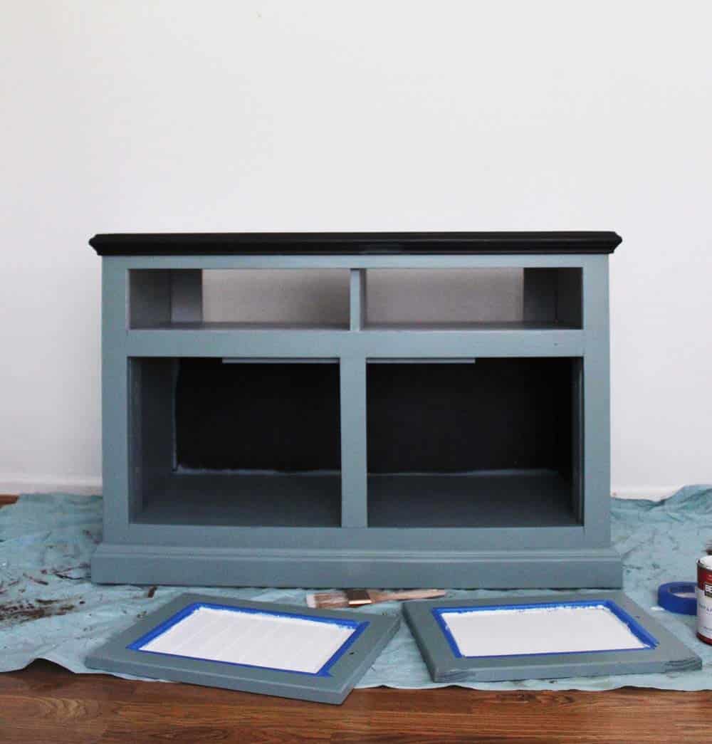 Painted TV Stand Makeover - Pretty Providence