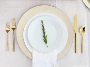 Gold Place Setting - Pretty Providence