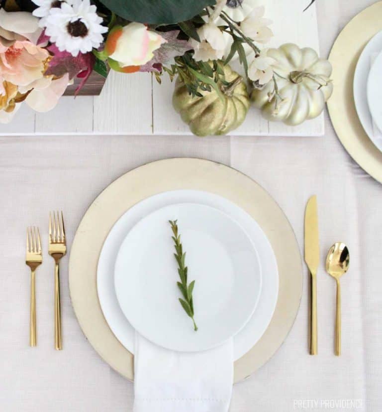 Gold Place Setting