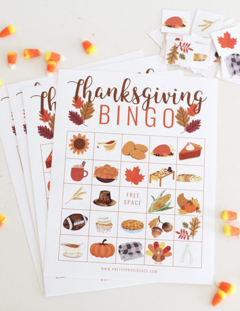 Thanksgiving Bingo Printable - Pretty Providence