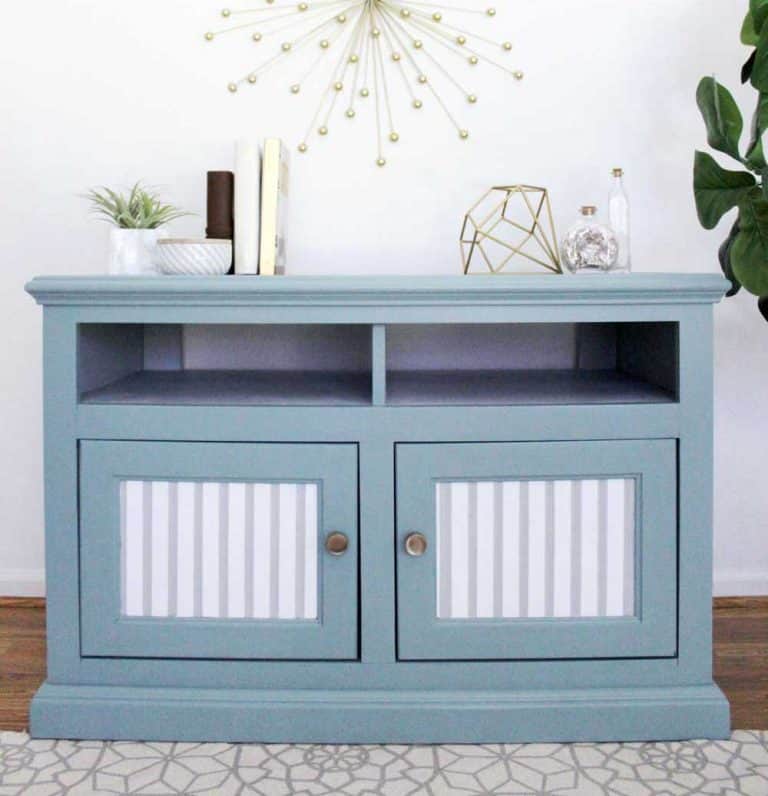 Painted TV Stand Makeover