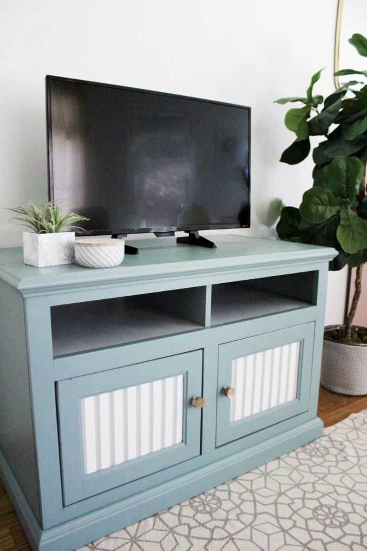 Painted TV Stand Makeover Pretty Providence