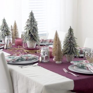 Loving this simple holiday tablescape! Whimsically beautiful, with items I'll use again and again!
