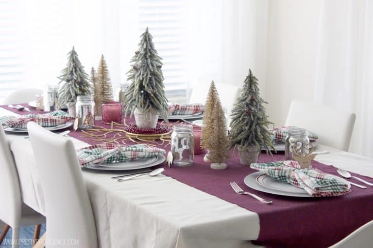 Loving this simple holiday tablescape! Whimsically beautiful, with items I'll use again and again!