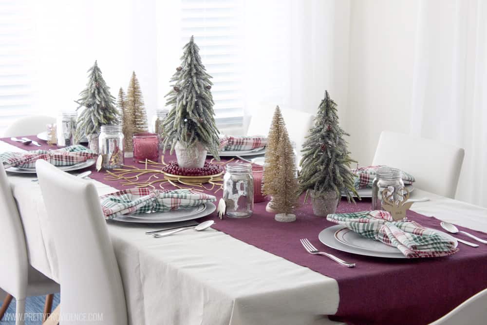 Loving this simple holiday tablescape! Whimsically beautiful, with items I'll use again and again! 