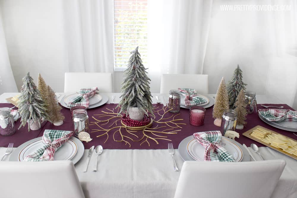 Loving this simple holiday tablescape! Whimsically beautiful, with items I'll use again and again! 