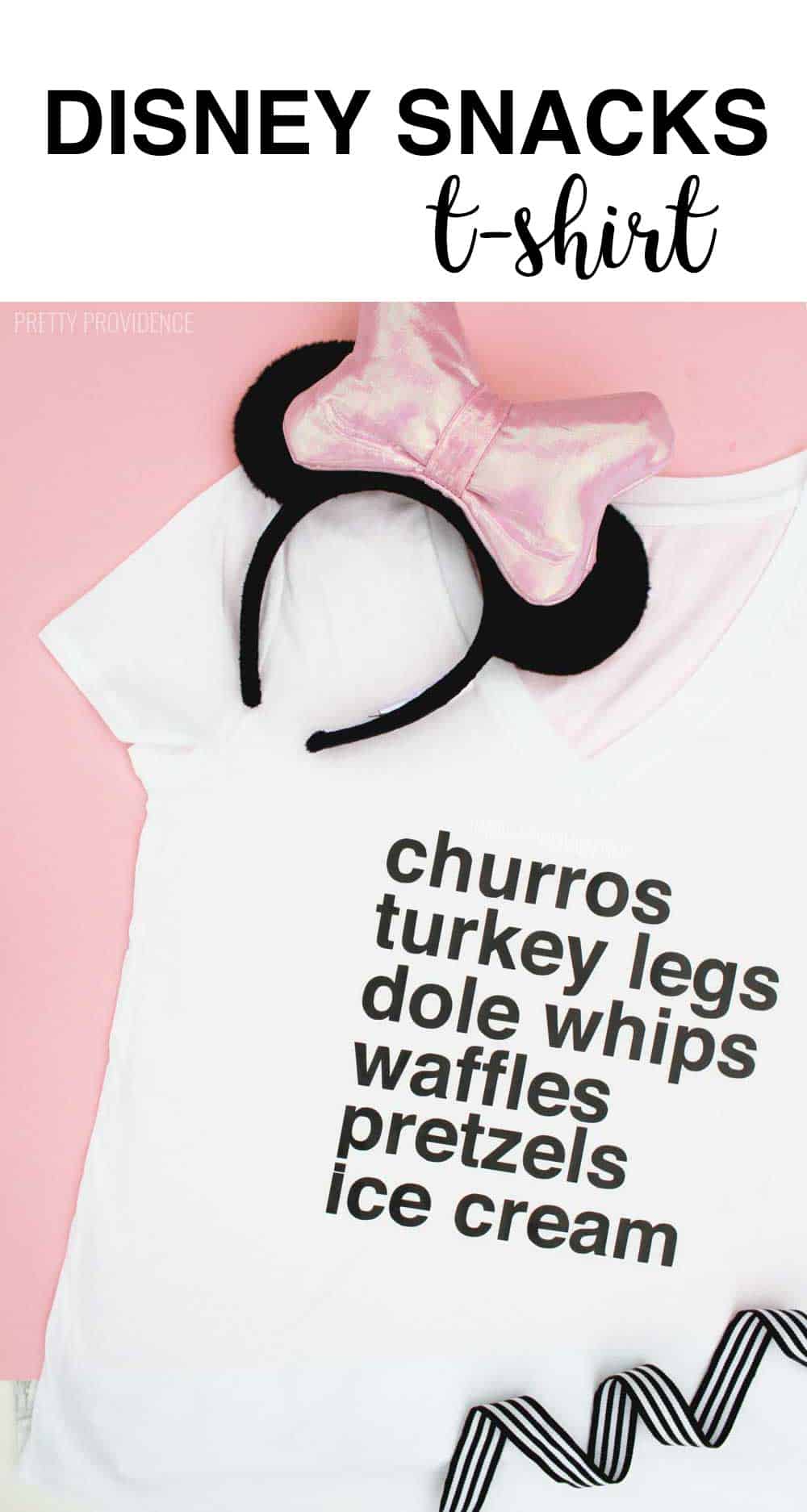 This DIY Disney Snacks t-shirt is SO cute and so easy to make too!!! Obsessed!