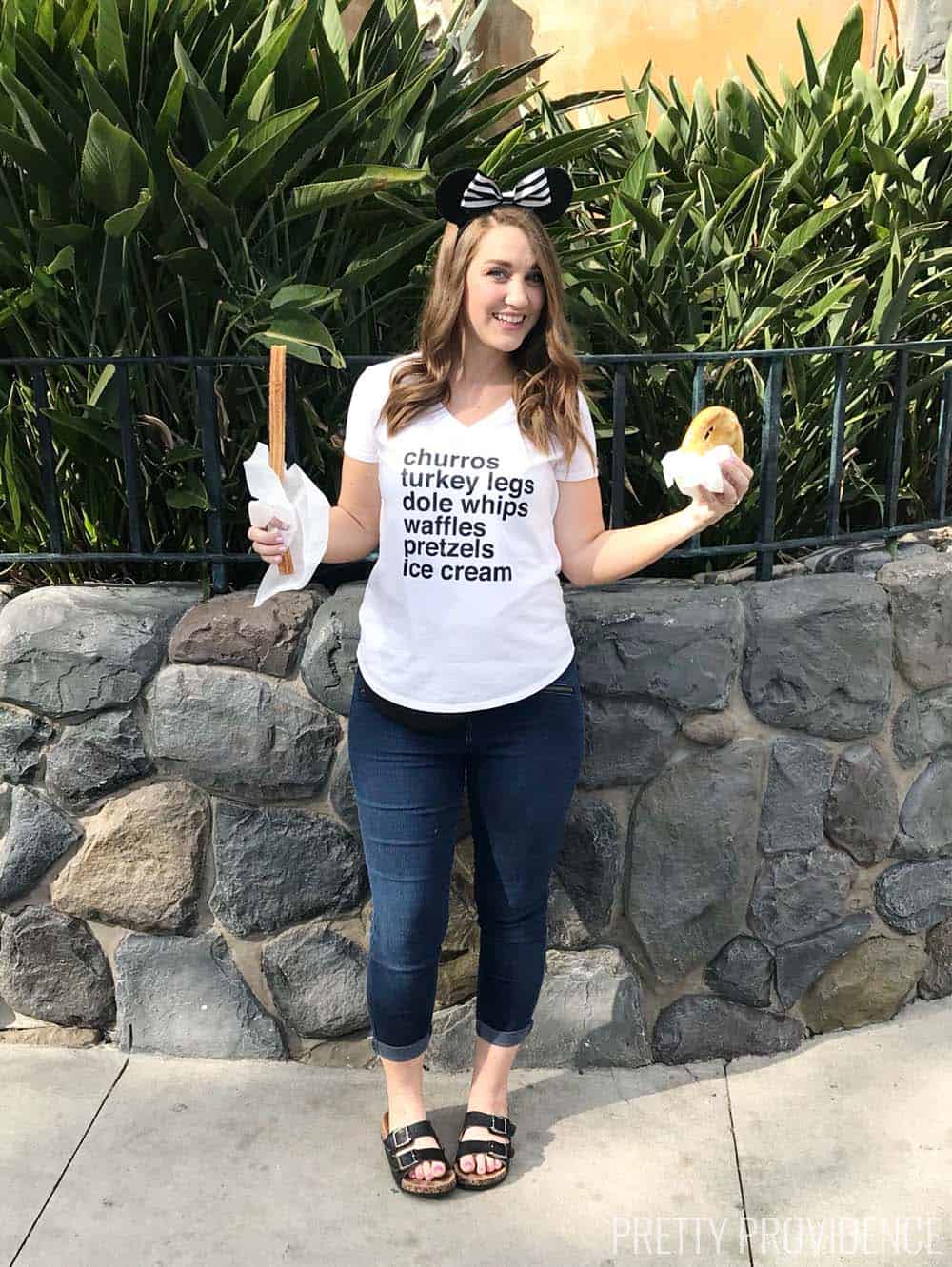 Cute DIY Disney Snacks t-shirt and a free cut file!!! LOVE THIS design! 